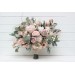 Wedding bouquets in blush pink colors. Bridal bouquet. Faux bouquet. Bridesmaid bouquet. 5088