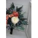 Wedding bouquets in navy blue coral ivory colors. Bridal bouquet. Faux bouquet. Bridesmaid bouquet. 5084