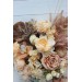 Wedding bouquets in orange yellow terracotta colors. Bridal bouquet. Faux bouquet. Bridesmaid bouquet. 5083