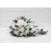 Wedding bouquets in white colors. Bridal bouquet. Cascading bouquet. Faux bouquet. Bridesmaid bouquet.White rose peony bouquets. 5087