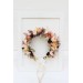 Cinnamon ivory pale orange flower crown. Hair wreath. Flower girl crown. Wedding flowers. 5093