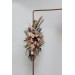 Flower arch arrangement in cinnamon ivory pale orange colors. Arbor flowers. Floral archway. Faux flowers for wedding arch. 5093