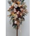 Flower arch arrangement in cinnamon ivory pale orange colors. Arbor flowers. Floral archway. Faux flowers for wedding arch. 5093