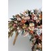 Flower arch arrangement in cinnamon ivory pale orange colors. Arbor flowers. Floral archway. Faux flowers for wedding arch. 5093