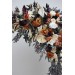  Flower arch arrangement in deep purple terracotta beige colors.  Arbor flowers. Floral archway. Faux flowers for wedding arch. 5095