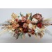  Flower arch arrangement in orange ivory rust terracotta colors.  Arbor flowers. Floral archway. Faux flowers for wedding arch. 0036