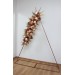 Flower arch arrangement in orange ivory rust terracotta colors.  Arbor flowers. Floral archway. Faux flowers for wedding arch. 0036