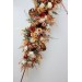  Flower arch arrangement in orange ivory rust terracotta colors.  Arbor flowers. Floral archway. Faux flowers for wedding arch. 0036