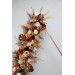  Flower arch arrangement in orange ivory rust terracotta colors.  Arbor flowers. Floral archway. Faux flowers for wedding arch. 0036