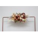  Flower arch arrangement in orange ivory rust terracotta colors.  Arbor flowers. Floral archway. Faux flowers for wedding arch. 0036