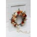 Orange ivory rust terracotta flower crown. Hair wreath. Flower girl crown. Wedding flowers. 0036