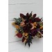 Wedding bouquets in Deep purple burgundy beige cinnamon colors. Bridal bouquet. Faux bouquet. Bridesmaid bouquet. 5096
