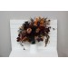 Wedding bouquets in Deep purple burgundy beige cinnamon colors. Bridal bouquet. Faux bouquet. Bridesmaid bouquet. 5096