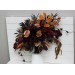 Wedding bouquets in Deep purple burgundy beige cinnamon colors. Bridal bouquet. Faux bouquet. Bridesmaid bouquet. 5096