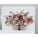 Wedding bouquets in blush pink beige white colors. Bridal bouquet. Faux bouquet. Bridesmaid bouquet. 5094