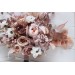 Wedding bouquets in blush pink beige white colors. Bridal bouquet. Faux bouquet. Bridesmaid bouquet. 5094
