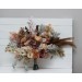 Wedding bouquets in cinnamon ivory pale orange colors. Bridal bouquet.  Faux bouquet. Bridesmaid bouquet. 5093