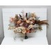 Wedding bouquets in cinnamon ivory pale orange colors. Bridal bouquet.  Faux bouquet. Bridesmaid bouquet. 5093