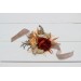 Wedding Boutonnieres & Wrist Corsage in Orange, Ivory, Rust & Terracotta | Faux Flower Accessories