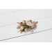 Flower comb in dusty rose cinnamon ivory color scheme. Wedding accessories for hair. Bridal flower comb. Bridesmaid floral comb. 5098