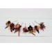  Set of  7 hair pins in purple burgundy beige color scheme. Hair accessories. Flower accessories for wedding.  5096