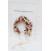 Terracotta brown cream flower crown. Hair wreath. Flower girl crown. Wedding flowers.5100