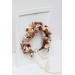 Terracotta brown cream flower crown. Hair wreath. Flower girl crown. Wedding flowers.5100