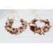 Terracotta brown cream flower crown. Hair wreath. Flower girl crown. Wedding flowers.5100