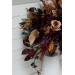Wedding bouquets in Deep purple burgundy beige cinnamon colors. Bridal bouquet. Faux bouquet. Bridesmaid bouquet. 5096