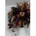 Wedding bouquets in Deep purple burgundy beige cinnamon colors. Bridal bouquet. Faux bouquet. Bridesmaid bouquet. 5096