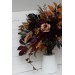 Wedding bouquets in Deep purple burgundy beige cinnamon colors. Bridal bouquet. Faux bouquet. Bridesmaid bouquet. 5096