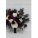 Wedding bouquets in burgundy ivory navy blue colors. Bridal bouquet. Cascading bouquet. Faux bouquet. Bridesmaid bouquet. 5097
