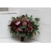 Wedding bouquets in burgundy mauve dusty rose colors. Bridal bouquet. Faux bouquet. Bridesmaid bouquet. 5099
