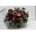 Wedding bouquets in burgundy mauve dusty rose colors. Bridal bouquet. Faux bouquet. Bridesmaid bouquet. 5099