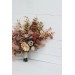 Wedding bouquets in dusty rose cinnamon ivory colors. Bridal bouquet. Faux bouquet. Bridesmaid bouquet. 5098