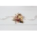  Wedding boutonnieres and wrist corsage  in dusty rose cinnamon ivory color scheme. Flower accessories. 5098