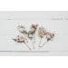  Set of 6 hair pins in white blush pink color scheme. Hair accessories. Flower accessories for wedding.  0048