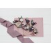  Set of  8 bobby pins in  dusty rose purple color scheme. Hair accessories. Flower accessories for wedding.  5104