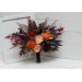 Wedding bouquets in burnt orange red burgundy colors. Bridal bouquet. Faux bouquet. Bridesmaid bouquet. 5103