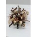 Wedding Bouquets in Terracotta, Brown, Gold & Cream | Faux Bridal & Bridesmaid Bouquets