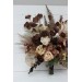 Wedding Bouquets in Terracotta, Brown, Gold & Cream | Faux Bridal & Bridesmaid Bouquets