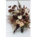 Wedding Bouquets in Terracotta, Brown, Gold & Cream | Faux Bridal & Bridesmaid Bouquets