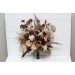 Wedding Bouquets in Terracotta, Brown, Gold & Cream | Faux Bridal & Bridesmaid Bouquets