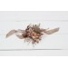  Wedding boutonnieres and wrist corsage  in terracotta dusty rose beige color scheme. Flower accessories. 5102
