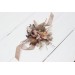  Wedding boutonnieres and wrist corsage  in terracotta dusty rose beige color scheme. Flower accessories. 5102