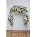  Wildflowers. Flower arch arrangement in pink yellow dusty blue colors.  Arbor flowers. Floral archway. Faux flowers for wedding arch. 5110