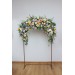  Wildflowers. Flower arch arrangement in pink yellow dusty blue colors.  Arbor flowers. Floral archway. Faux flowers for wedding arch. 5110