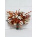 Wedding bouquets in burnt orange ivory colors. Bridal bouquet. Faux bouquet. Bridesmaid bouquet. 5107
