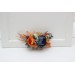 Flower comb in burnt orange ivory navy blue color scheme. Wedding accessories for hair. Bridal flower comb. Bridesmaid floral comb. 51111