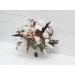 Wedding Bouquets in Beige, White & Blush Pink | Small Faux Bridal & Bridesmaid Bouquets